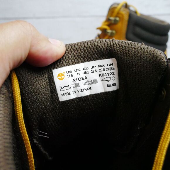 Timberland Men's Size 11.5 Graydon Mid Lace Up Wheat Sneaker Boot A10EA -READ- - Picture 8 of 14